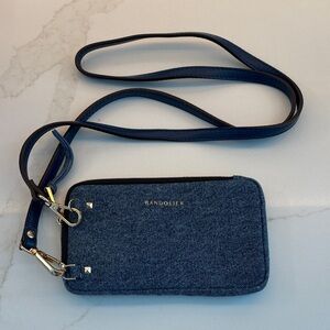 Bandolier Blue Wristlet Clutch